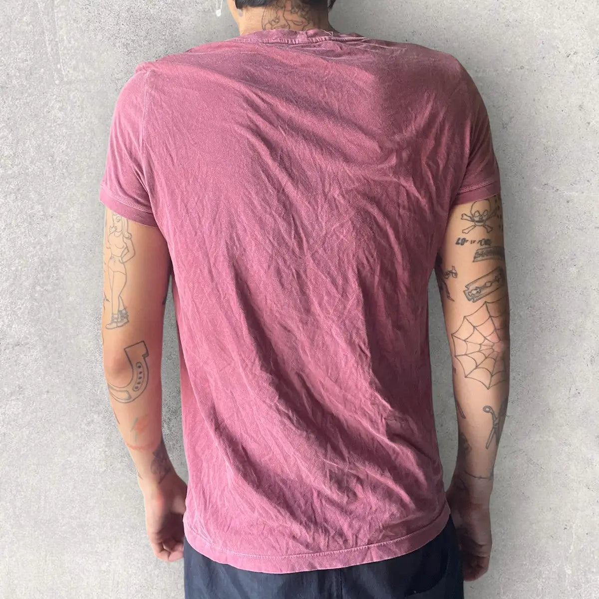 YSL- Velour Logo Print T Shirt