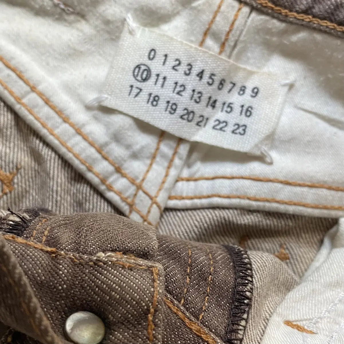Maison Margiela - Margiela Brown Denim Anatomic Jeans