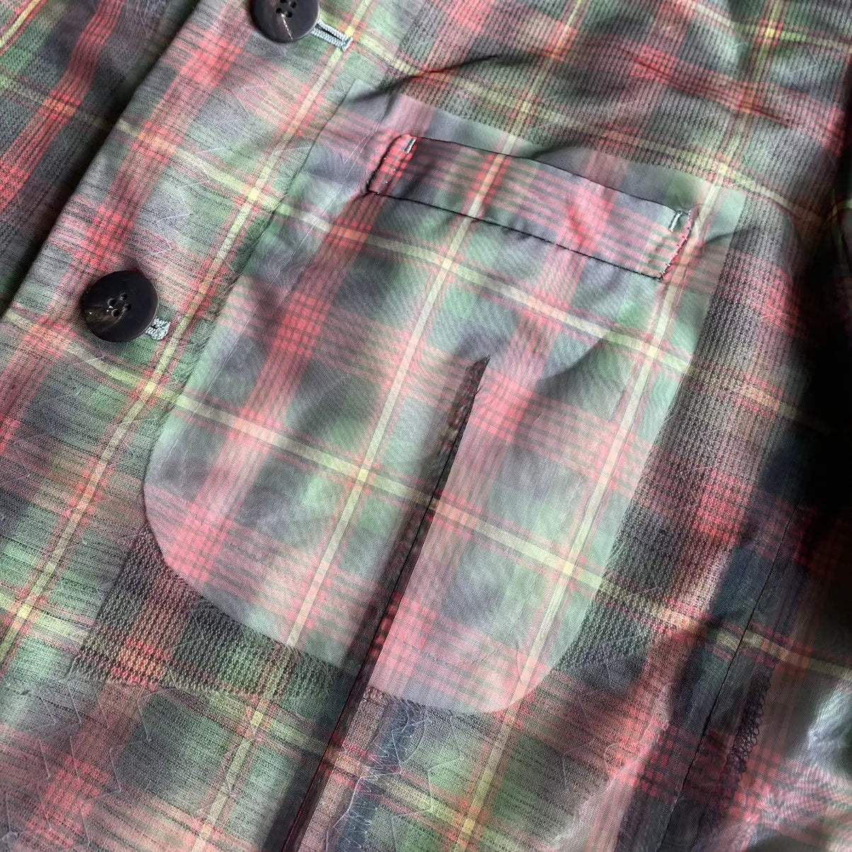 Issey Miyake - Vintage SS96 Runway Translucent Tartan Plaid Jacket