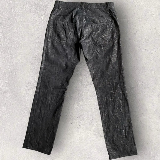 John Galliano - SS06 Wax Floral Jacquard Pants
