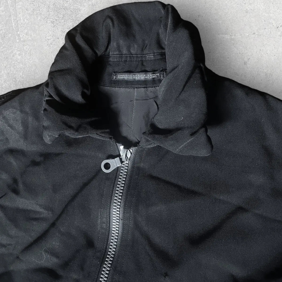 Yohji Yamamoto - Vintage Fall95 Wool Gabardine Shrunken Collar Bomber
