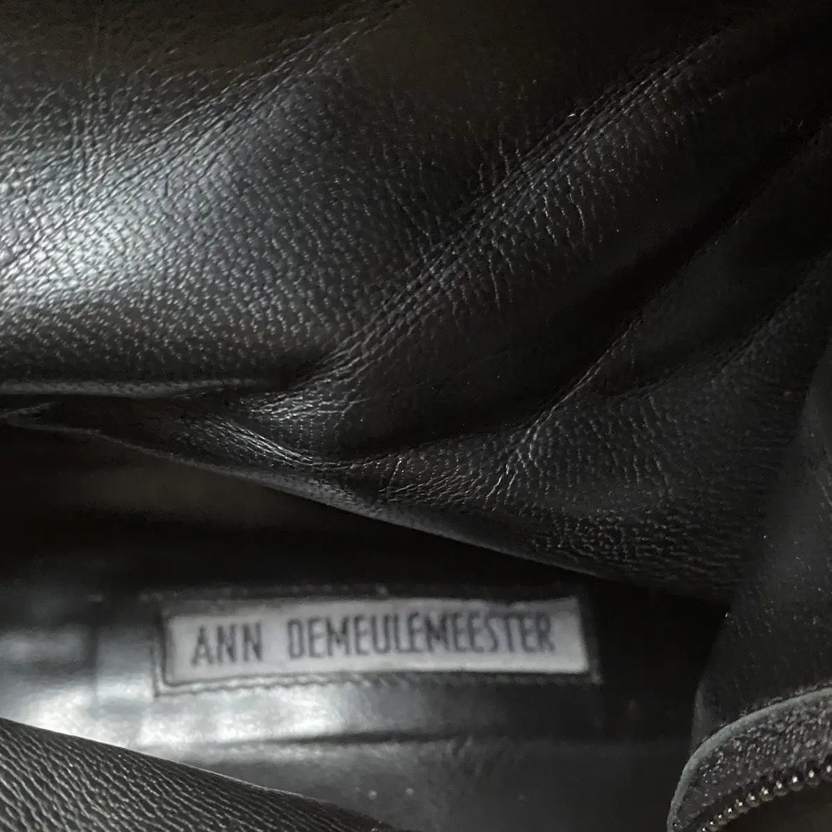 Ann Demeulemeester - Suede Cuban Heel Boots