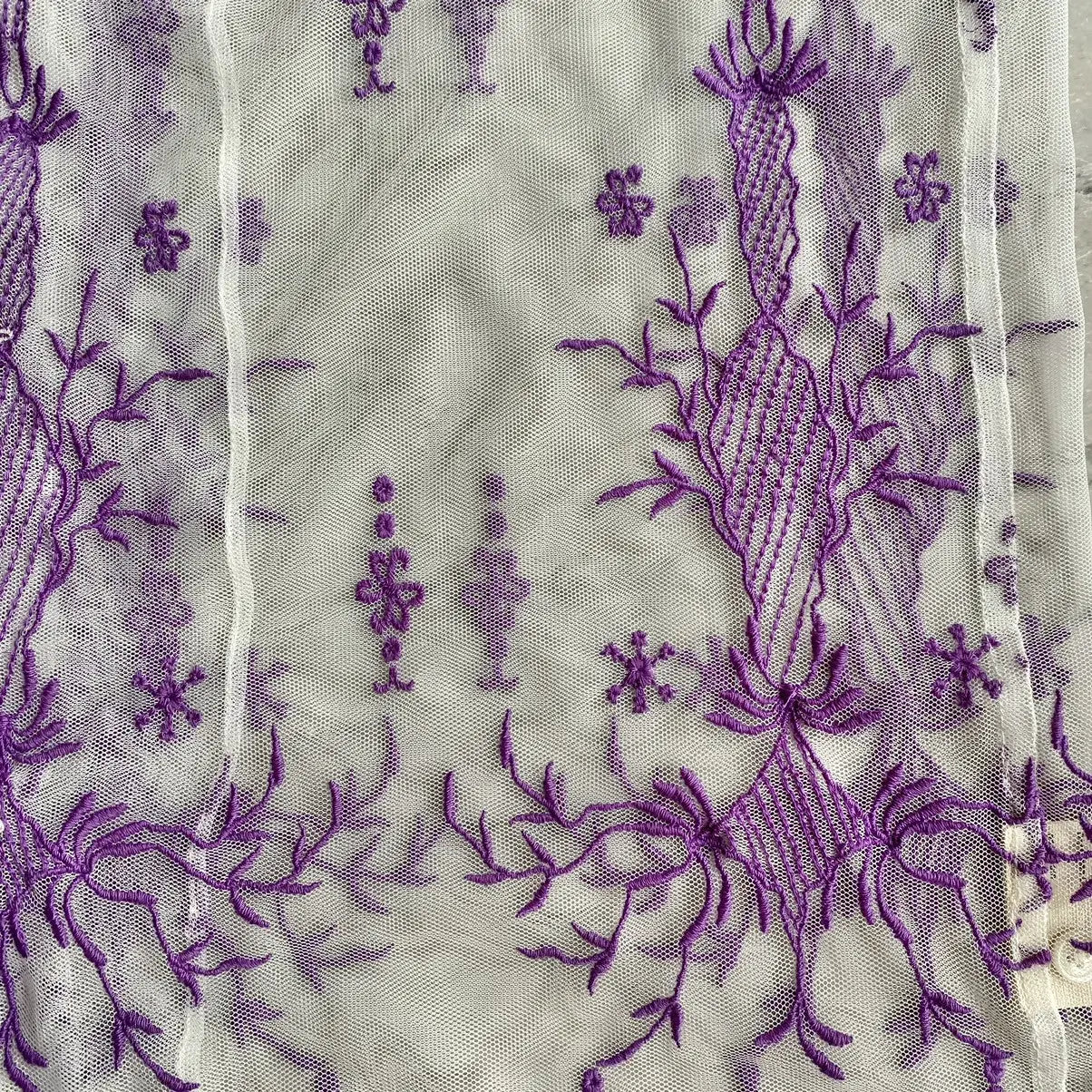 Bode - Mesh Embroidered Shirt