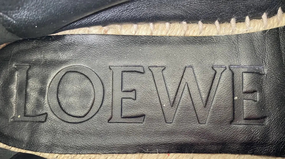 Loewe - Black/Slate Blue Espadrille