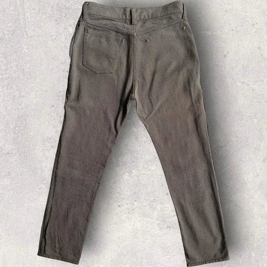 Number (N)ine Vintage SS00 “Extra Heavy” Inside Out Jacquard Denim