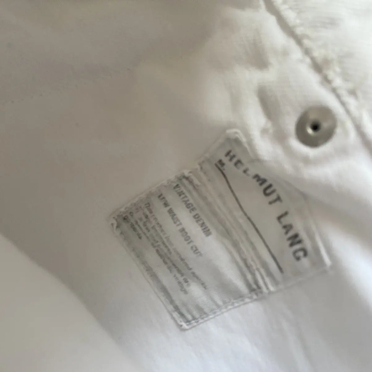 Helmut Lang - SS03 Archive Inside Out Denim Bootcut