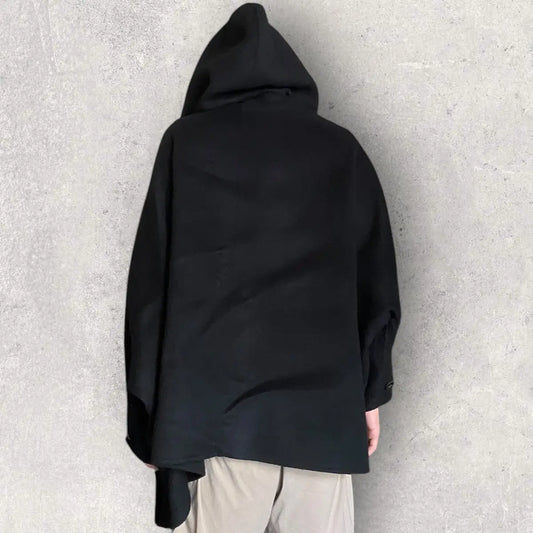 Issey Miyake - Vintage Issey Miyake Asymmetric Oversized Wool Wind coat