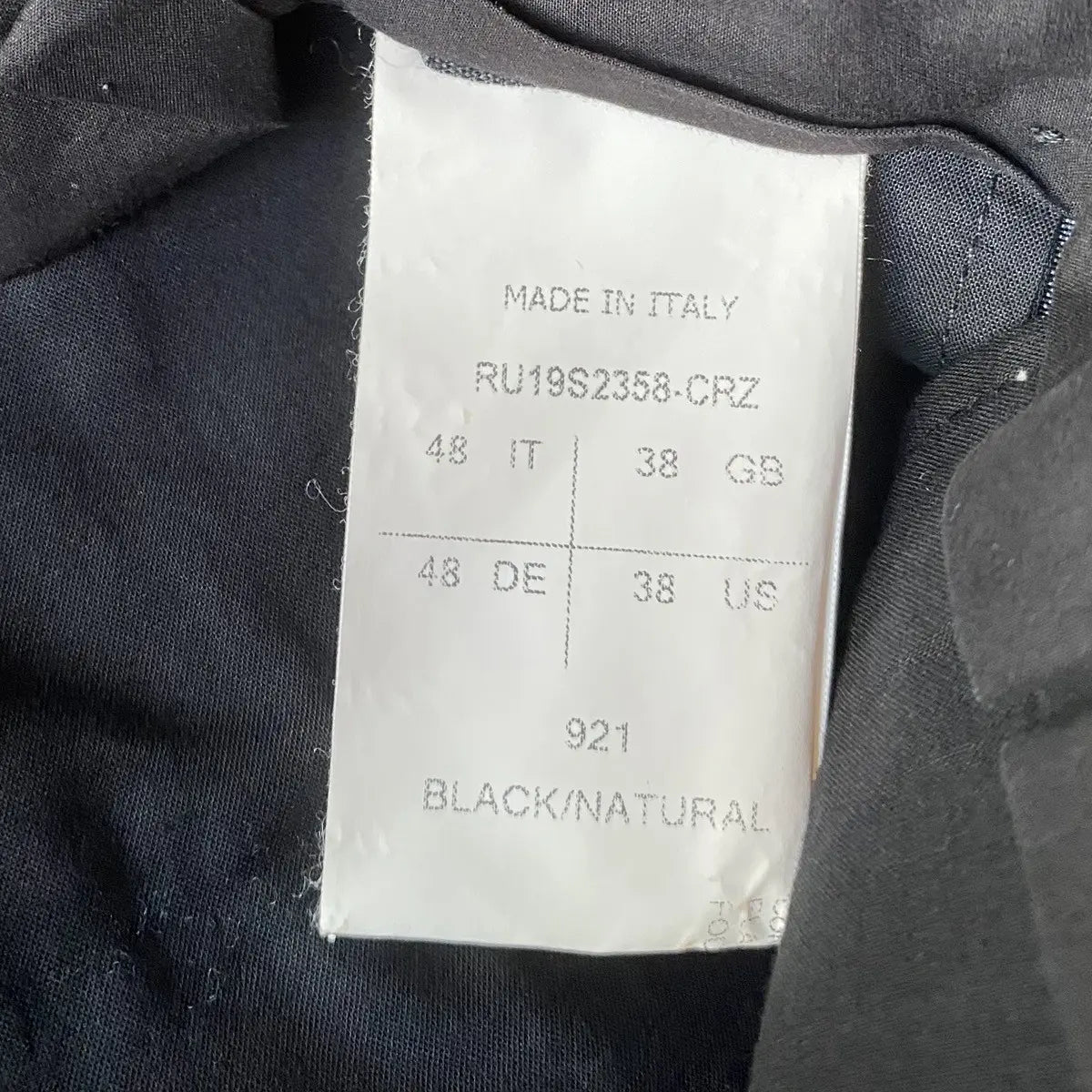 Rick Owens - SS19 Babel ASTAIRES CROPPED Pants