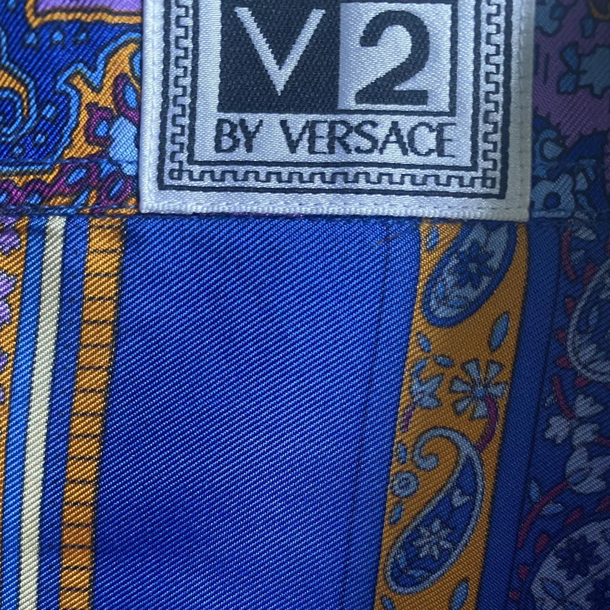 Versace - Vintage 90’s V2 Versace Paisley Print Silk Shirt