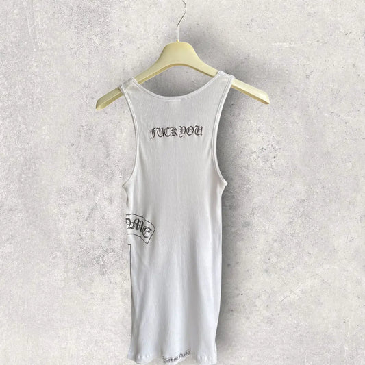 Chrome Hearts - CH Fuck You Ribbed Tank Top