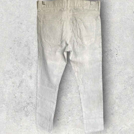Maison Margiela - AW12 Margiela x HM White Painted Denim