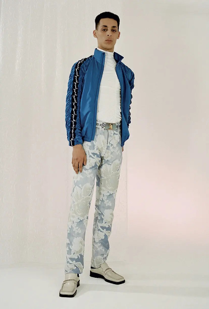 Martine Rose - New With Tag AW19 Stripe Ruched Track Jacket