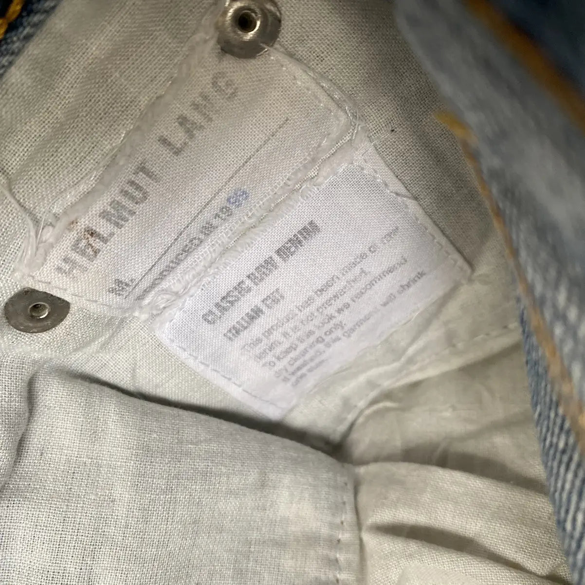 Helmut Lang - Archive 1999 Classic Faded Raw Denim Italian Cut