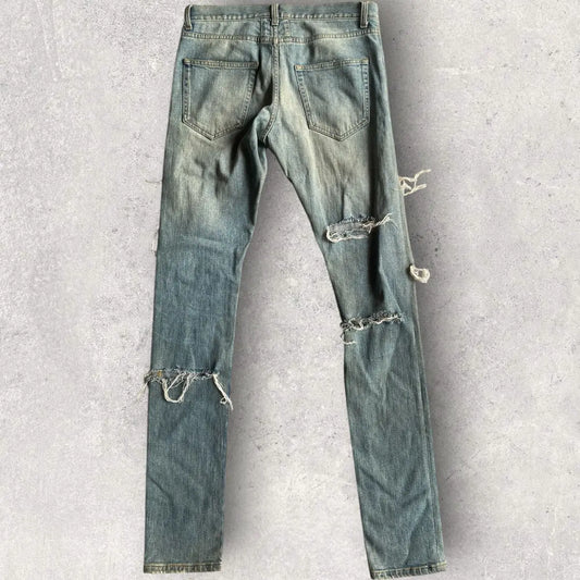 Saint Laurent Paris - Fall14 Destroyed Denim