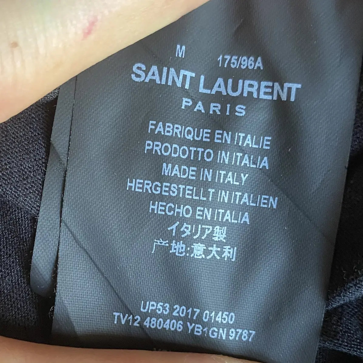 Saint Laurent Paris - 2017 Black Script Logo Oversize T Shirt