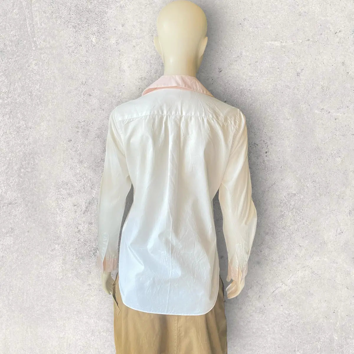 Comme des Garcons - Pink Contrast Peter pan Collar Shirt