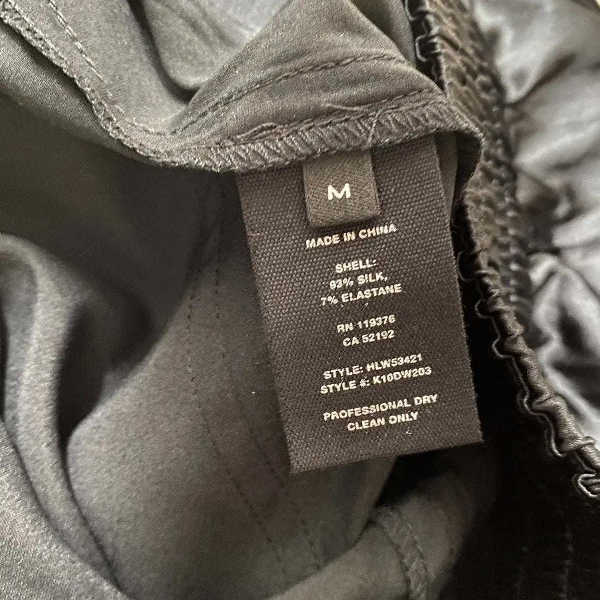 Helmut Lang - Wide Leg Silk Pant with an elastic waistband