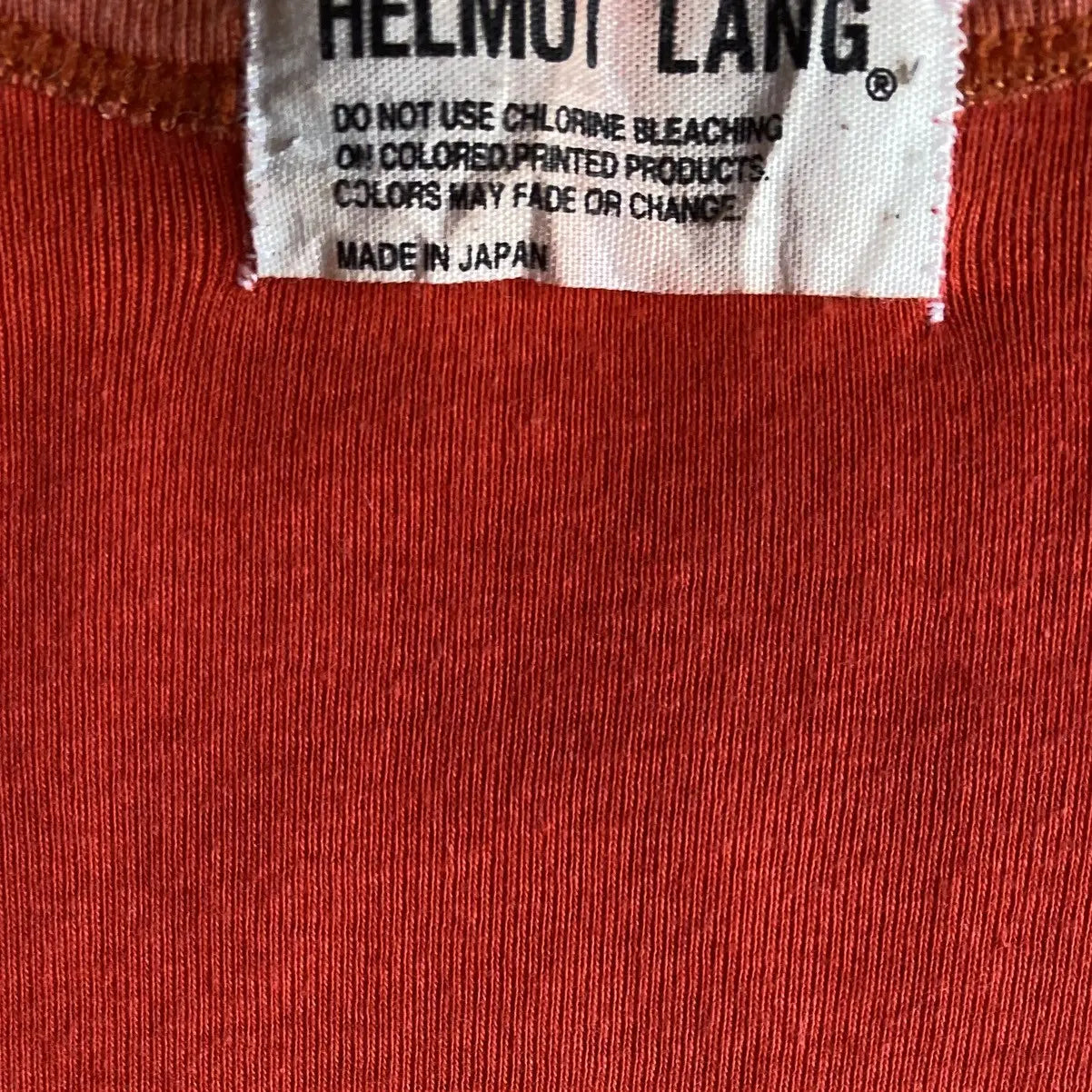 Helmut Lang - 1995 Archive Red With Clay Pink Microrib Cotton