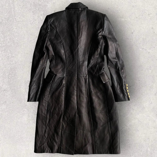 Balmain - Double Breasted Sheep Leather Coat