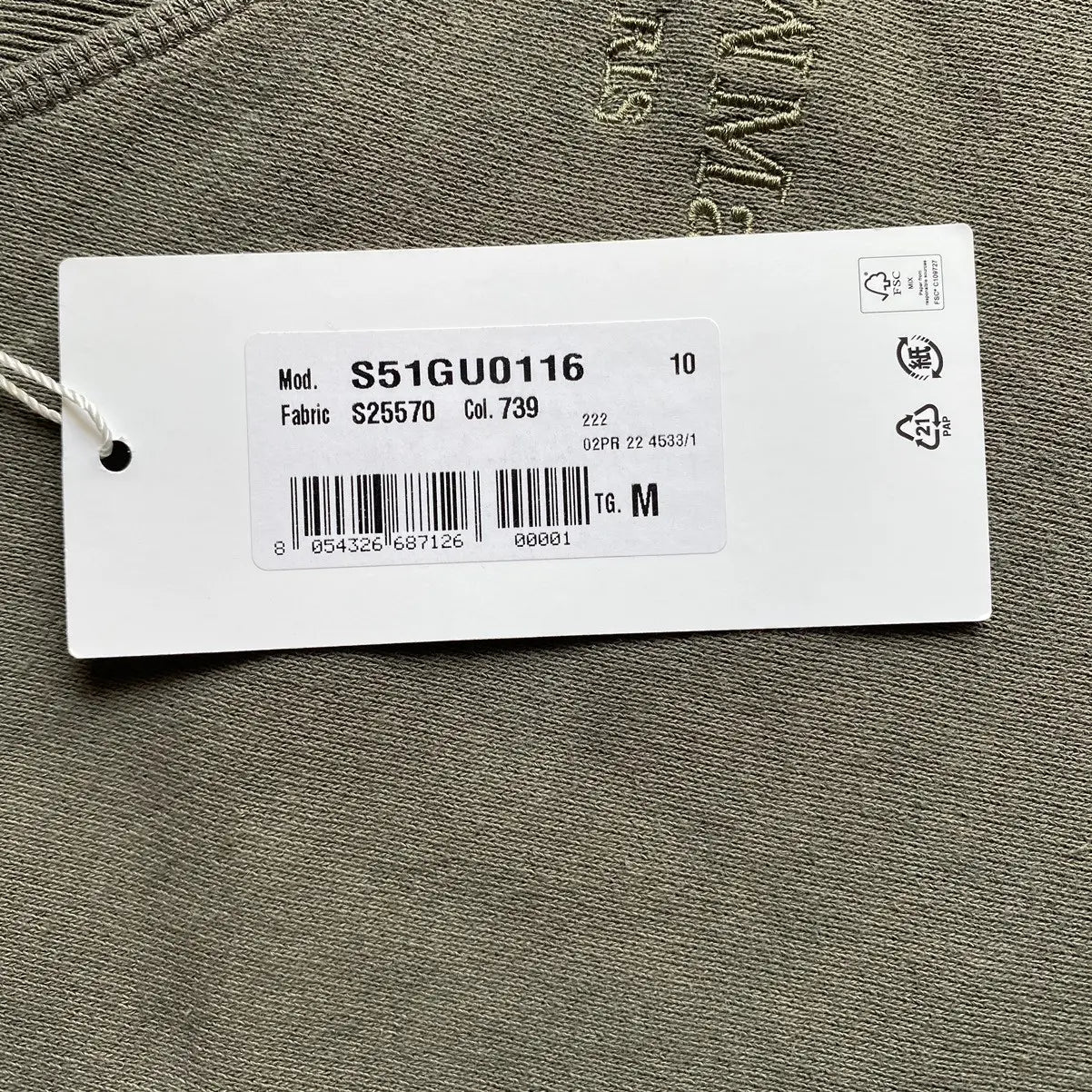Maison Margiela - Fall22 Logo Embroidered 1 10 Oversize Sweater