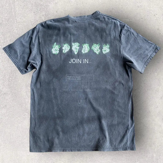 Undercover - SS18 The Janus Grey Acid Wash Oversize Tee