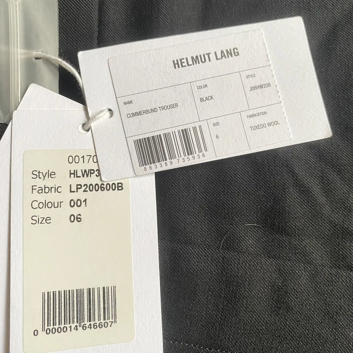 Helmut Lang - Cummerbund Wool Trousers