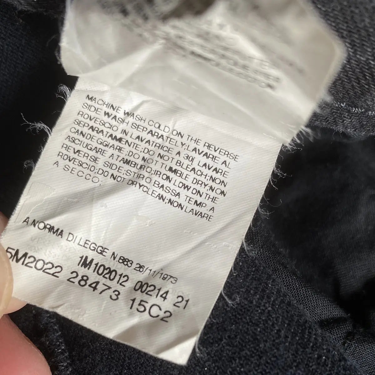 Balmain - Animal Print Black Wash Biker Denim