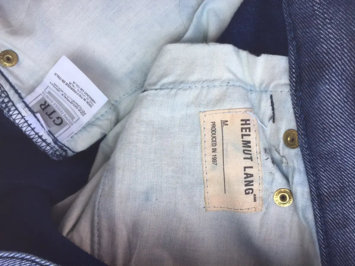 Helmut Lang : Archive Helmut Lang 1997 reverse raw polypropylene jean
