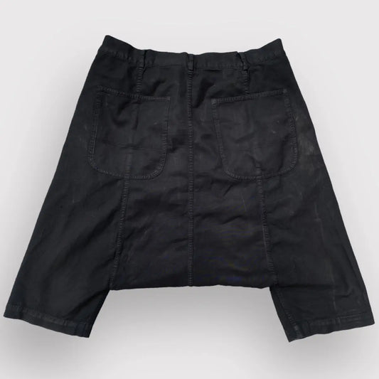 Comme des Garcons - SS10 Black Poly Drop Crotch Shorts