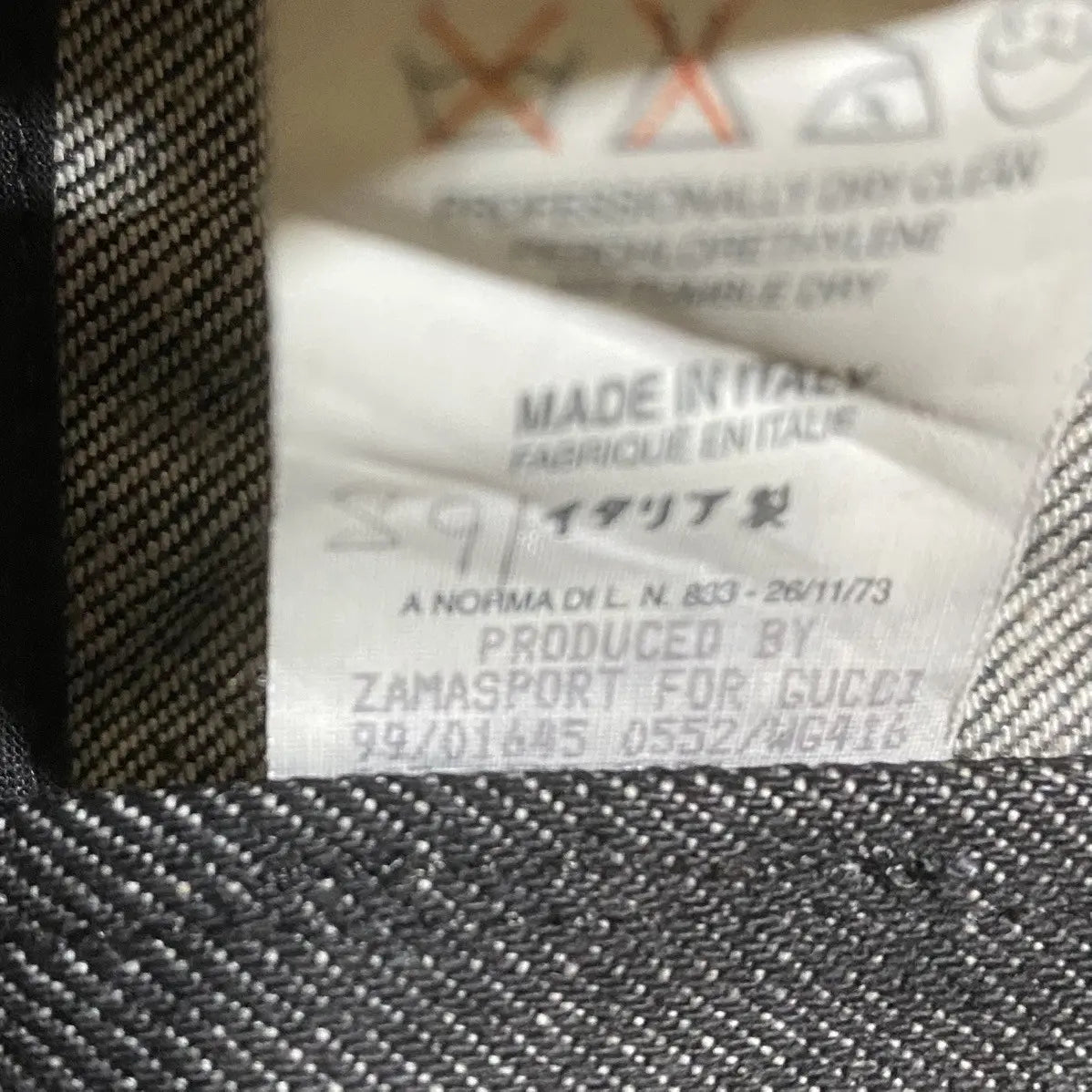Gucci - 1999 Raw Denim Rider Jacket By Tom Ford Era