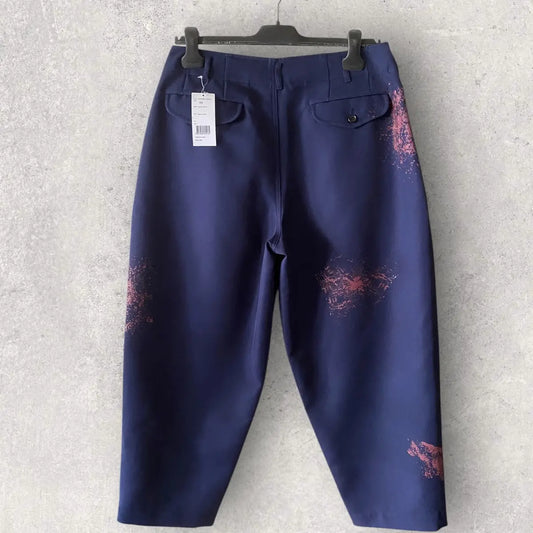Comme des Garcons - NWT S/S24 Hand Print Color Splash Crop Pants