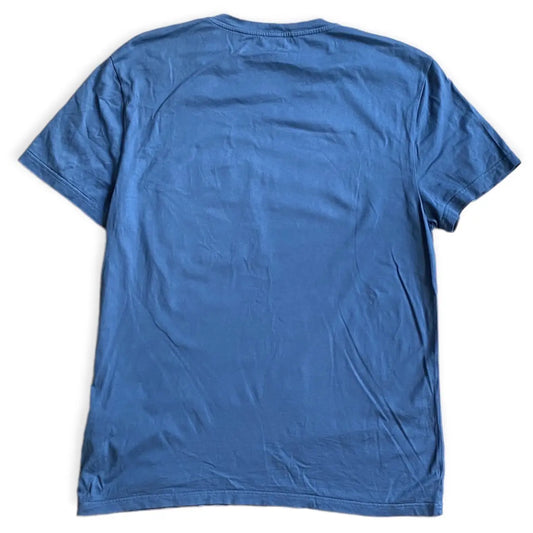 Berluti - Navy Blue Crew Neck Leather Trim Pocket T-Shirt