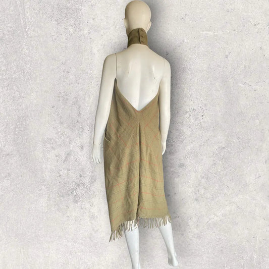 Alexander McQueen - Vintage Fall99 Runway Wool Plaid Frill Dress