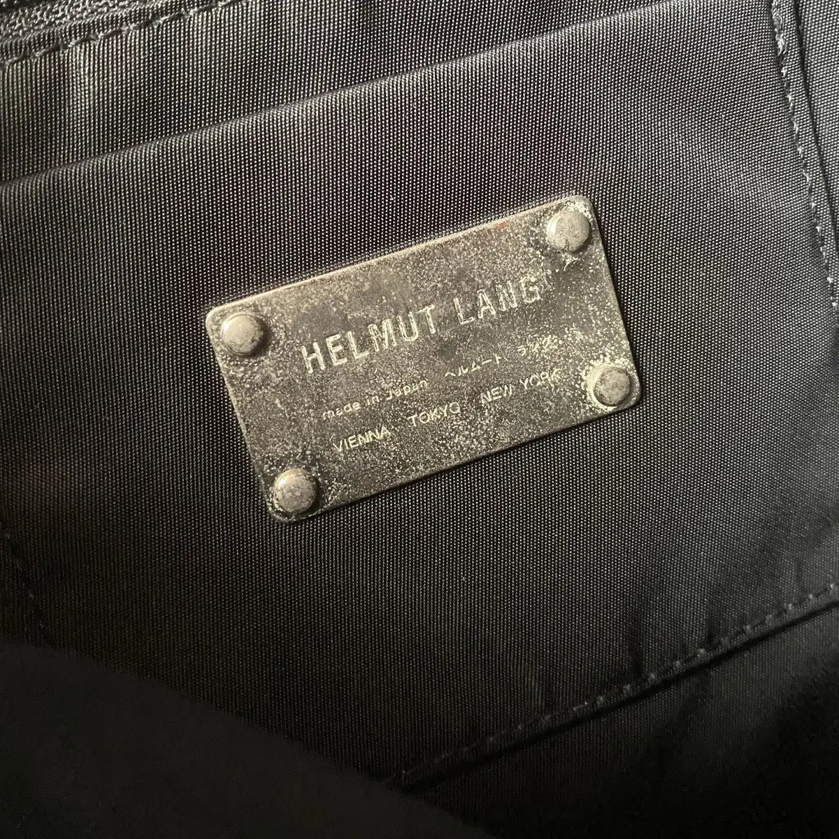 Helmut Lang - archive Nylon Helmet Bag
