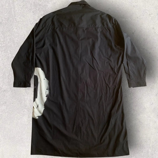 Yohji Yamamoto - Fall19 Black Scandal Print Shirt