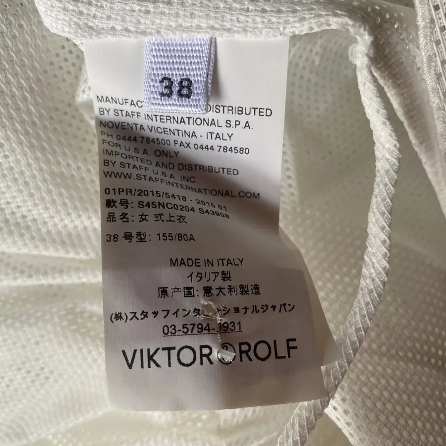 Viktor & Rolf - SS15 Runway Shrunken Mesh Blouse