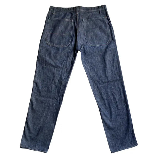 Comme des Garcons - CDG Shirts Line Rainbow Stitched Blue Raw Pants