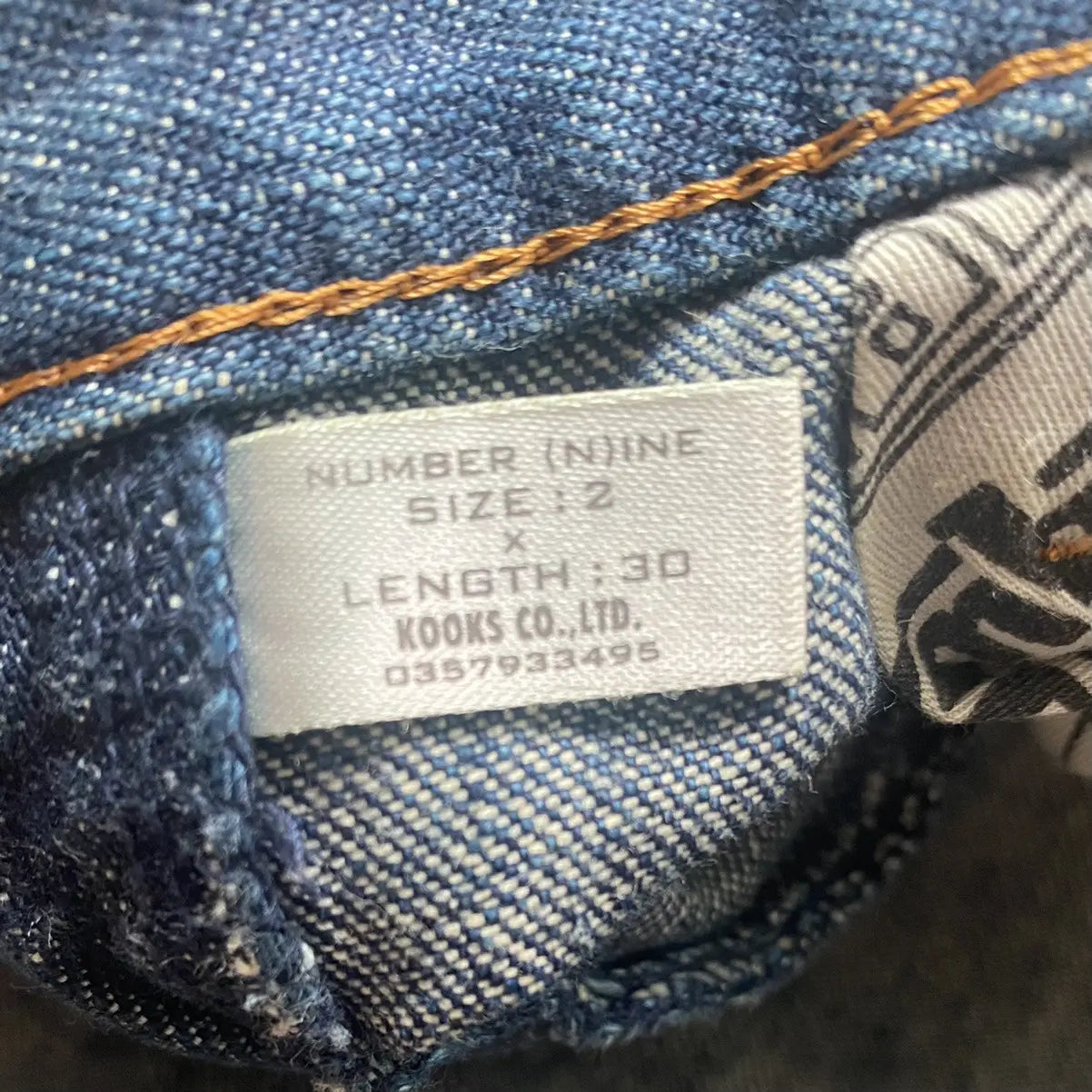Number (N)ine - Rip N Repair Jeans