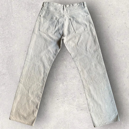Maison Margiela - Margiela White Painted Denim