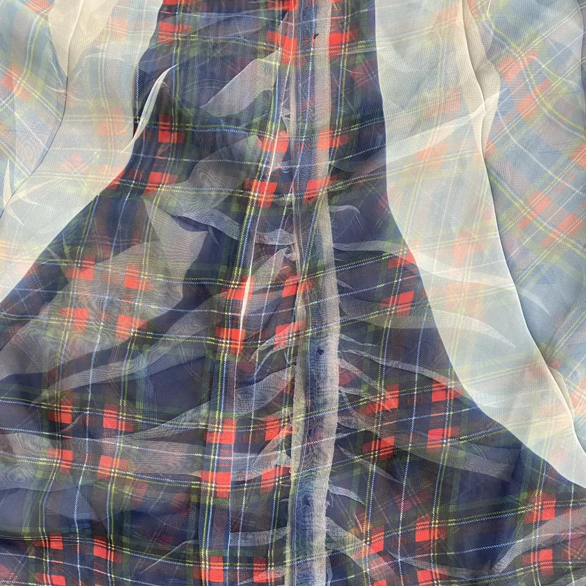Yohji Yamamoto - Y’s Tartan Print Top