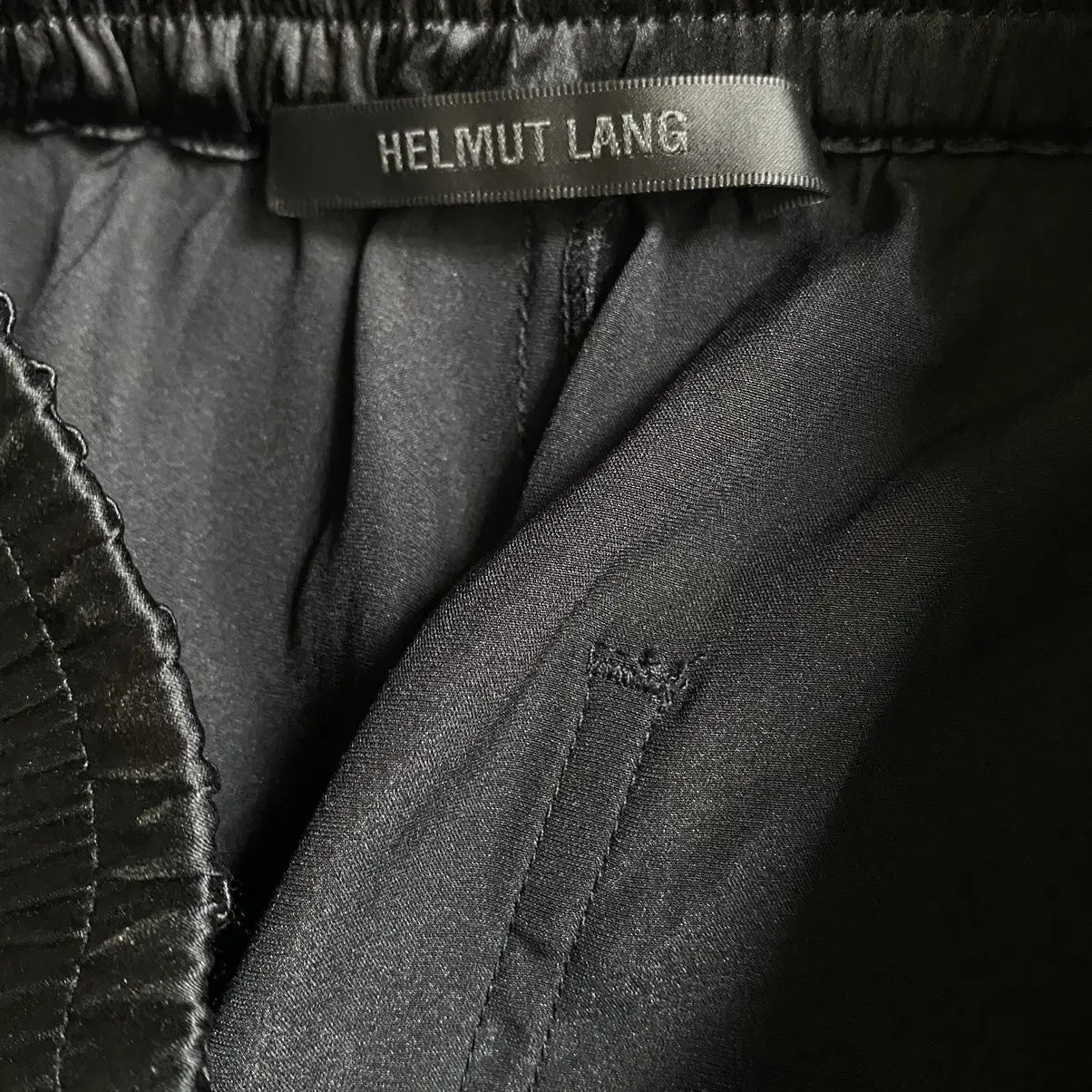 Helmut Lang - Wide Leg Silk Pant with an elastic waistband
