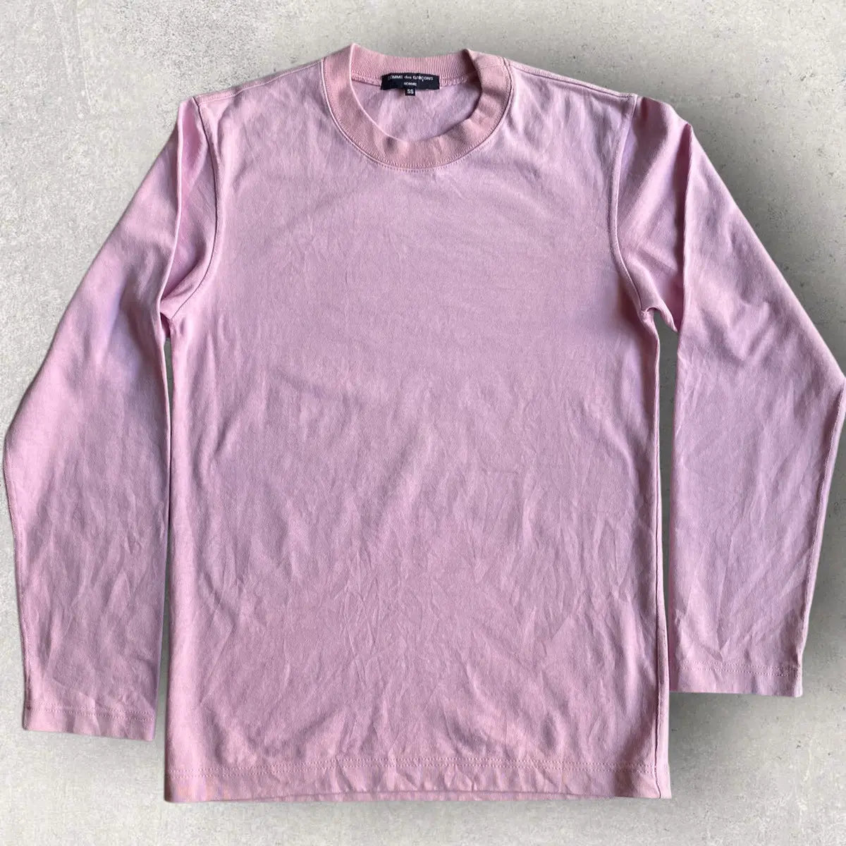 Comme des Garcons - Pale Pink Crew Neck L/S