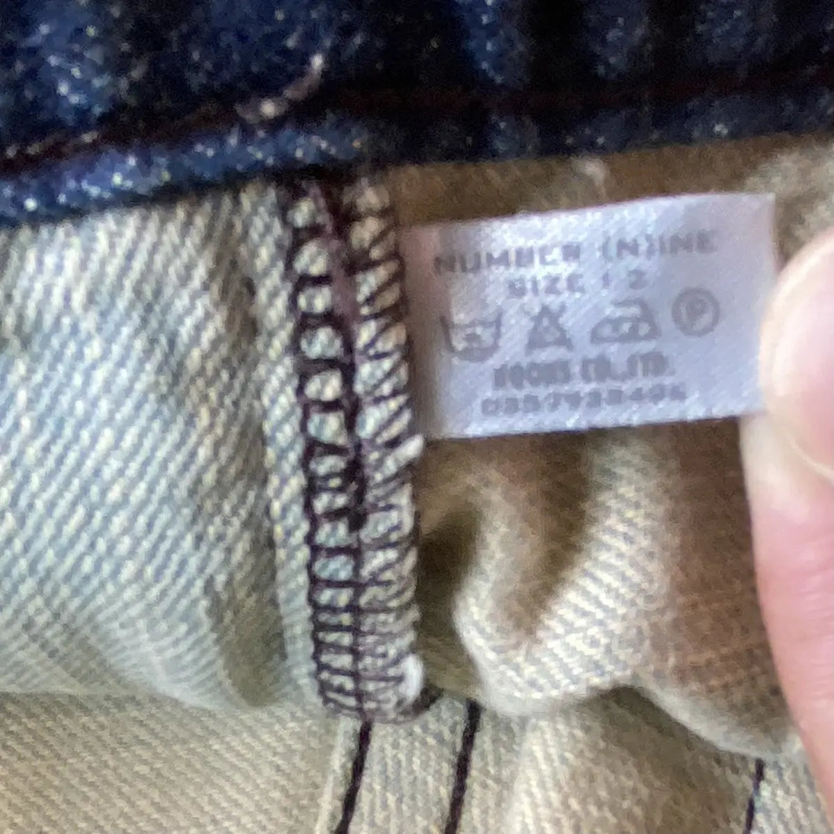 Number (N)ine  AW02 Nowhere Man Carpenter Denim