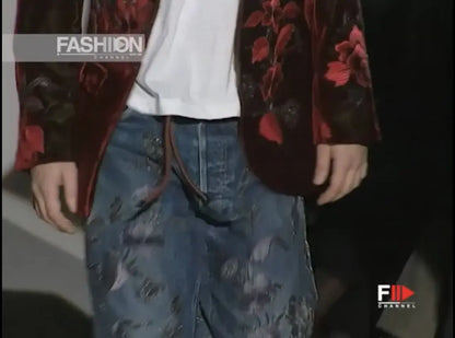 Gucci - Fall99 AD And Runway Floral Embroiled Denim