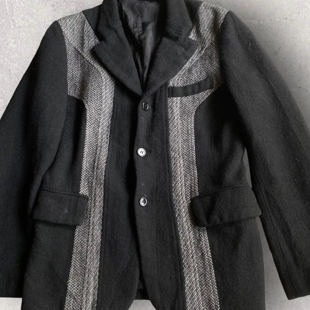 Comme des Garcons Homme Plus : Fall03 Runway Black Wool Dye Blazer