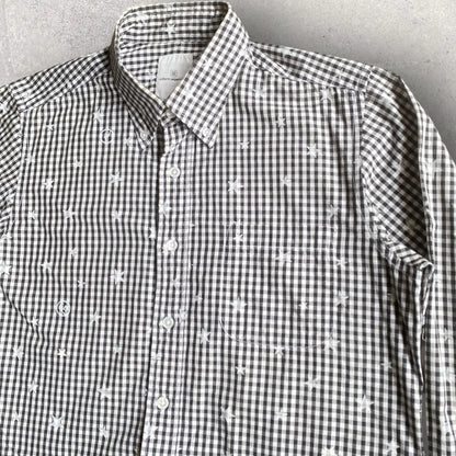 Hiroshi Fujiwara × Sophnet. × Uniform Experiment - Star Blk/Wht Plaid Shirt