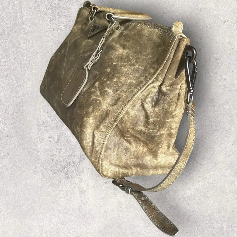 Prada - Distressed Patina Leather Bag