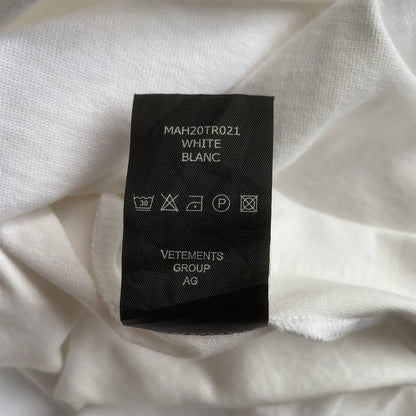 Vetements - Fall20 Anarchy Embroidered Logo Oversize T Shirt
