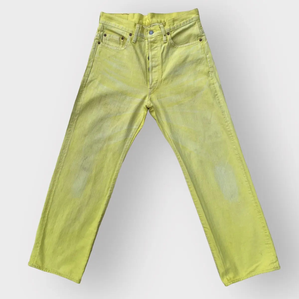 Yohji Yamamoto - SS02 Runway Yellow Wash Jeans