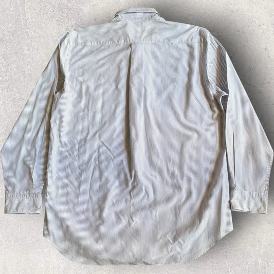 Comme des Garcons - Vintage SS01 Oversize Print On Stripe Shirt